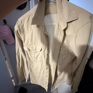Christian Dior Beige Button-Up Shirt